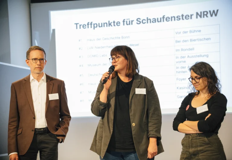 Vorstellung der Referierenden des Formats Schaufenster NRW, © Museumsverband Nordrhein-Westfalen, Foto: Lisa Mausbach