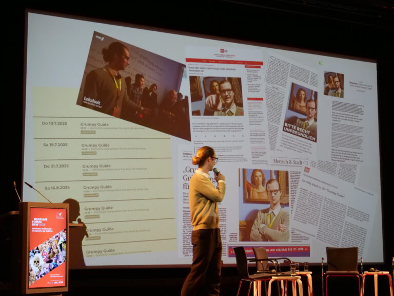 Der Grumpy Guide beim Museumsforum NRW 2025.