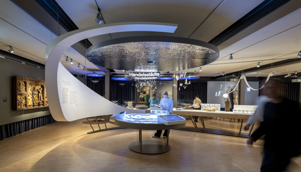 Blick in die neue Dauerausstellung des Niederrhein Museums