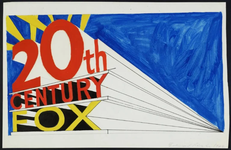 Ed Ruscha, Trademark #5 , 1962, Ölfarbe,Tempera, Tinte und Graphit auf Papier,41,7 x 53,3 x 3,5 cm, Tate, London , © Tate